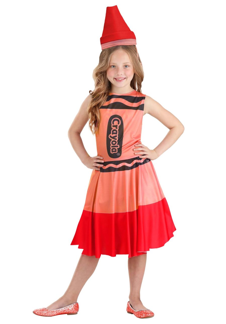 Kid's Red Crayon Costume Dress