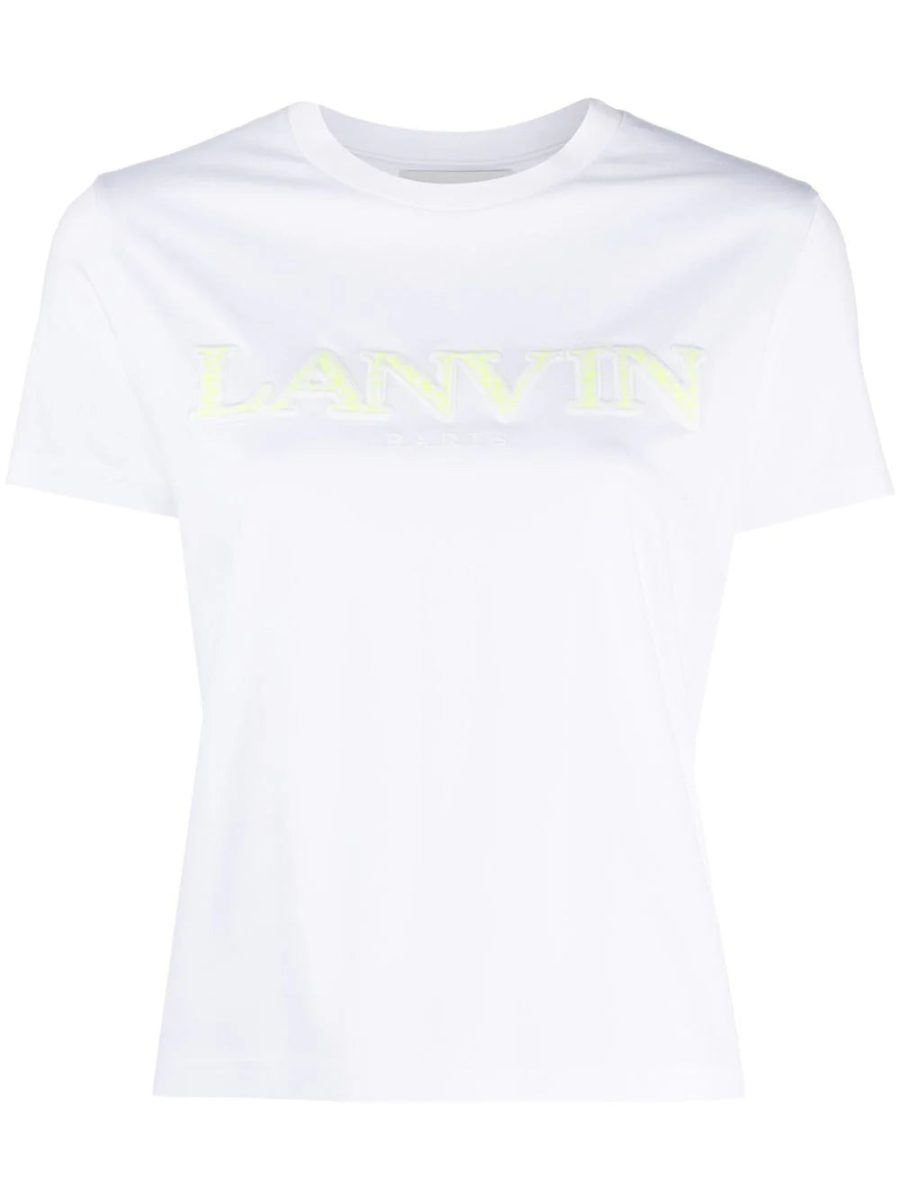 LANVIN WOMEN Classic Fit Lanvin Curb T-Shirt Optic White