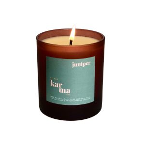 LITTLE KARMA CO. LTD Juniper Grounding Cedarwood & Fir Refillable Candle - Midi