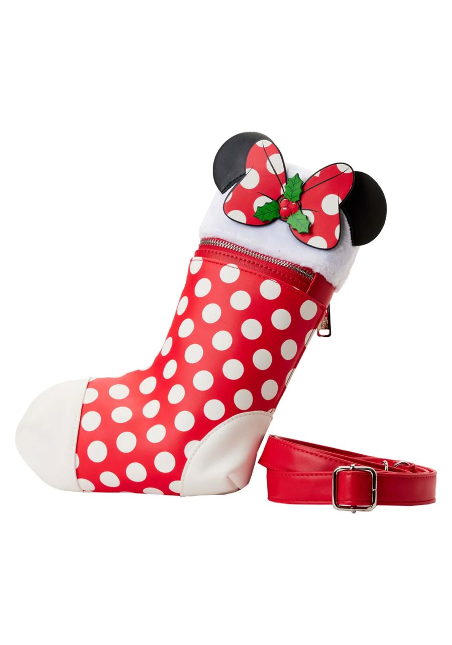 Loungefly Disney Minnie Stocking Crossbody Bag