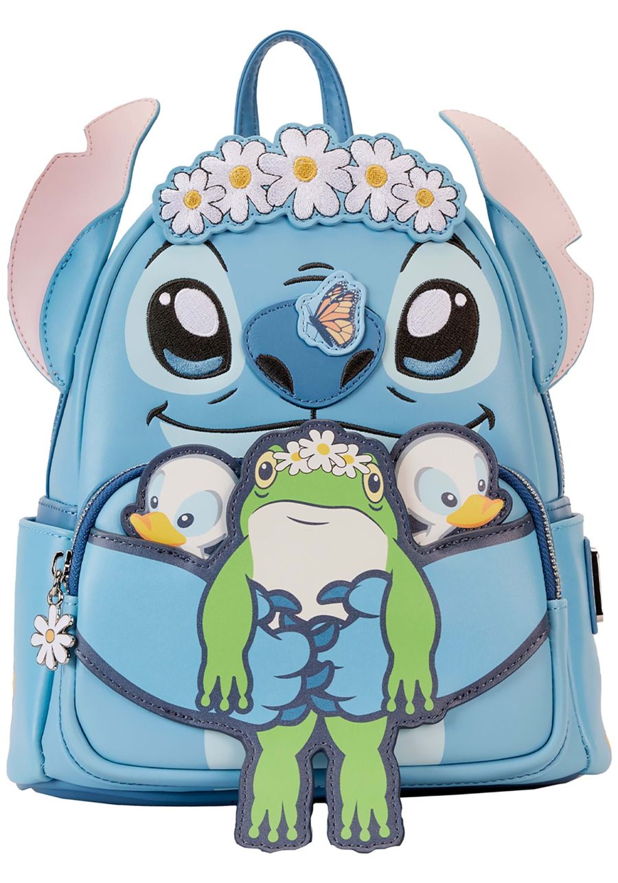 Loungefly Disney Stitch Springtime Daisy Mini Backpack