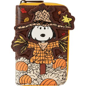 Loungefly Peanuts Snoopy Scarecrow Zip Around Wallet