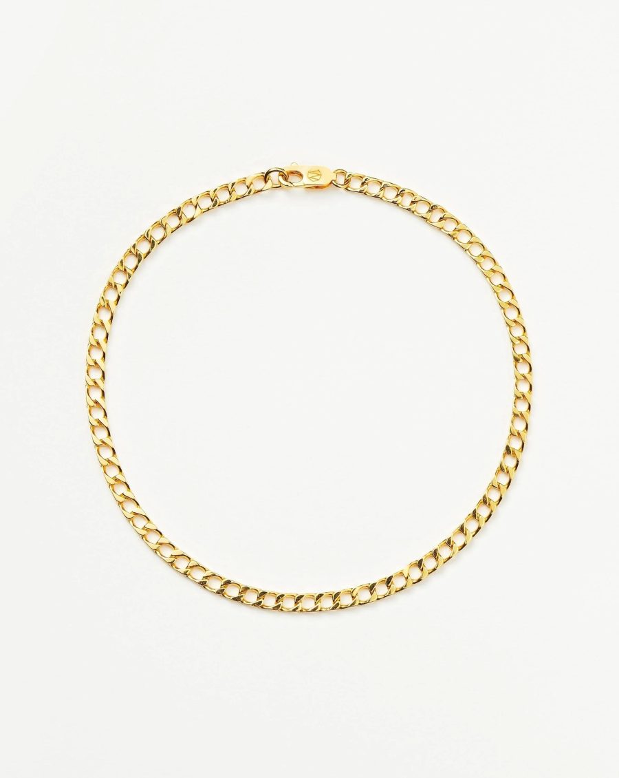 Lucy Williams Flat Curb Chain Anklet