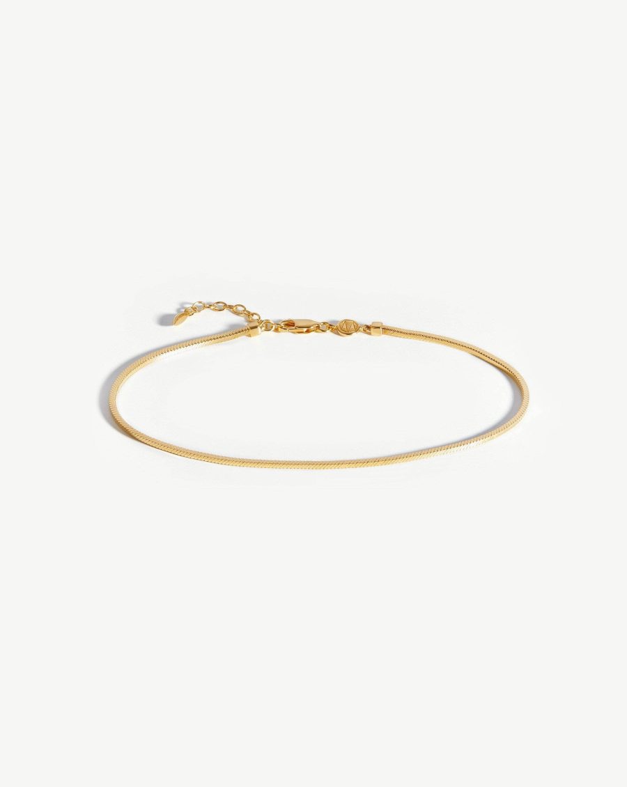 Lucy Williams Square Snake Chain Anklet