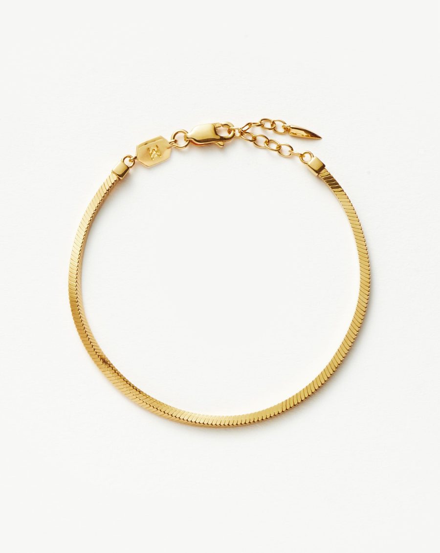 Lucy Williams Square Snake Chain Bracelet