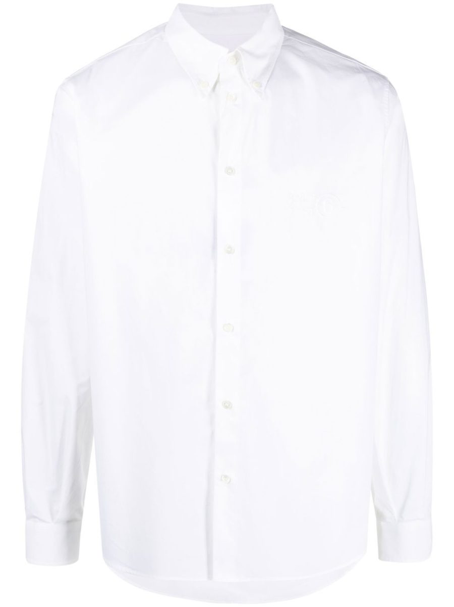 MAISON MARGIELA MM6 Button Down Cotton Shirt White