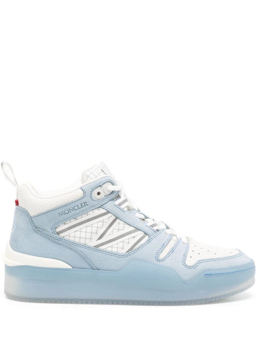 MONCLER WOMEN Pivot Mid High-Top Sneakers Sky Blue