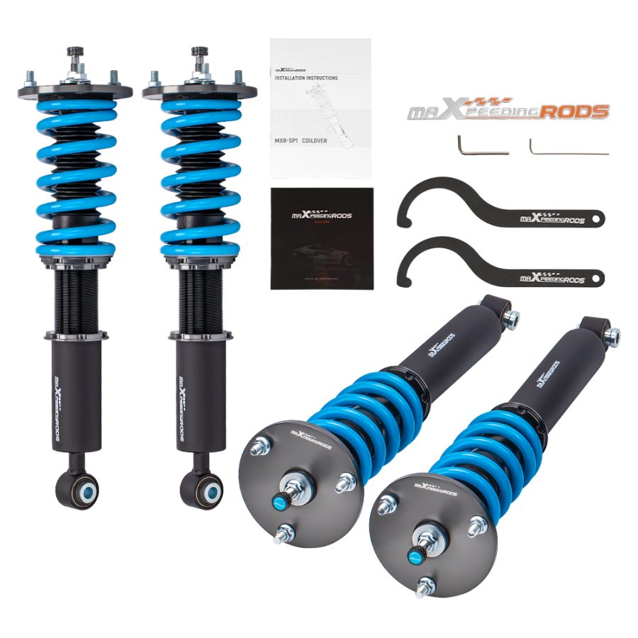 MaXpeedingrods Adjustable Coilovers Lowering Coils compatible for Lexus LS400 XF10 1990-94