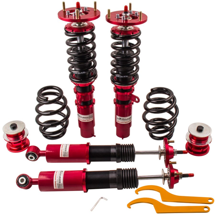 Maxpeedingrods 24 Ways Adjustable Coilovers Suspension Kit compatible for BMW E46 M3 All Models 1998-2006