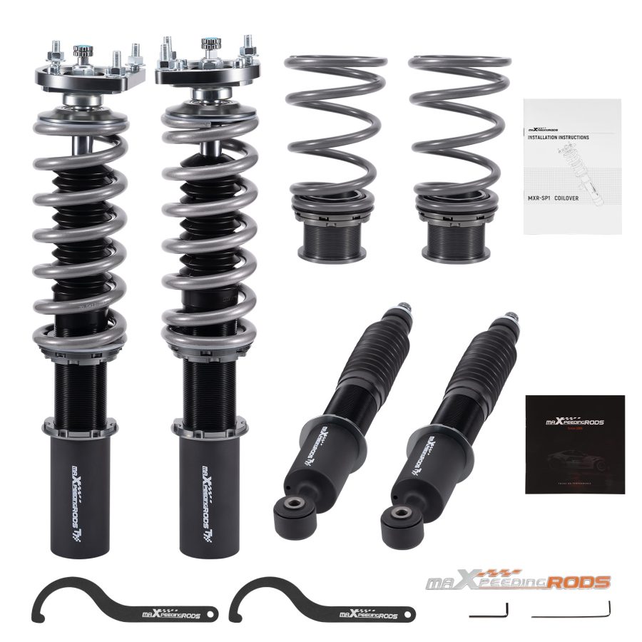 Maxpeedingrods COT7 Coilovers Suspension Damper Kit compatible for Ford Mustang 94-04