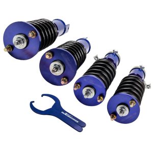 Maxpeedingrods Shock Absorbers Front and Rear Coilover Suspension Kit compatible for Honda Civic 1988-2000