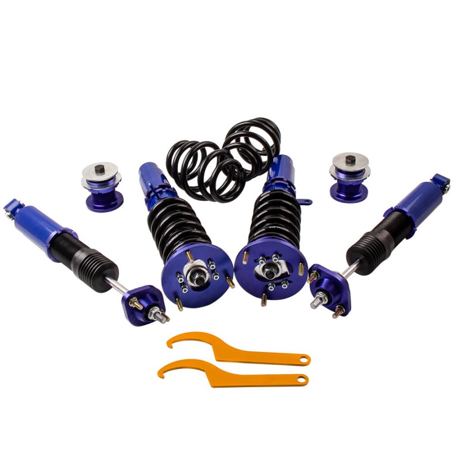 Maxpeedingrods Shock Absorbers Height Adjustble Coilovers Kit compatible for BMW E46 3 Series 1998-2006