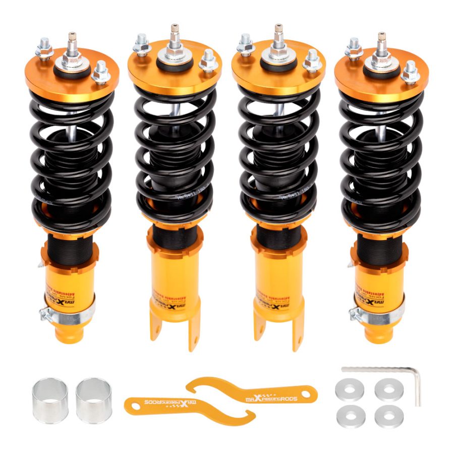 Maxpeedingrods Twin-Tube Damper Adjustable Coilover Suspension Kits compatible for Honda Civic 1988-2000