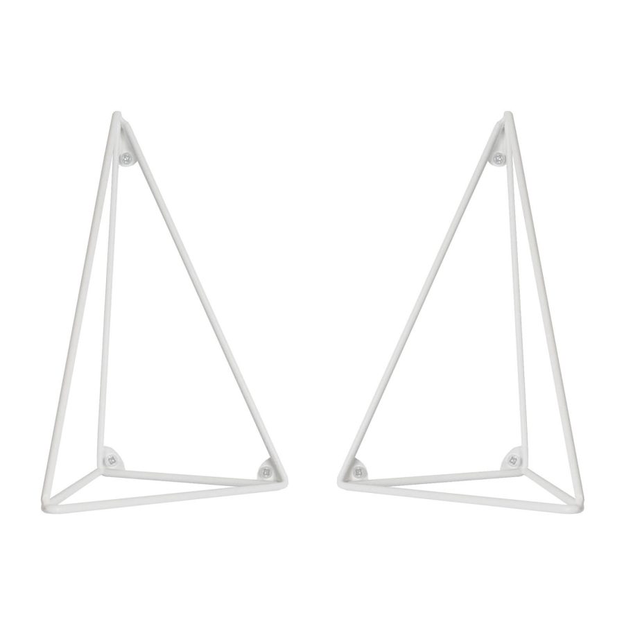 Maze Interior Pythagoras Shelf Brackets - White - 2 Pack