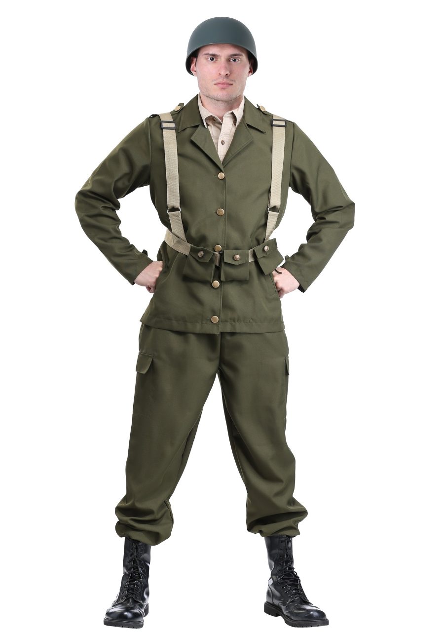 Men's Deluxe WW2 Soldier Costume