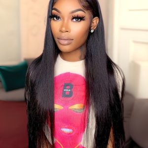 Natural Look Straight Lace Part 100% Virgin Hair Wig