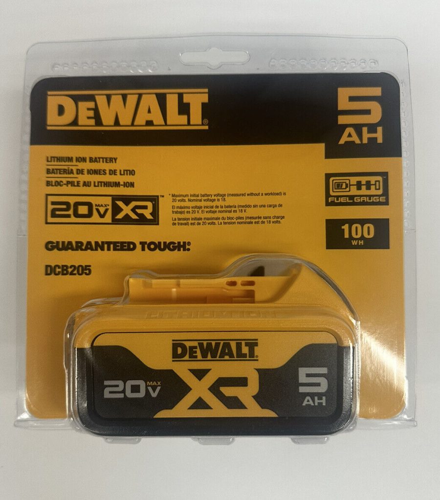 New DeWalt DCB205 XR 5AH 20 Volt MAX Lithium Ion Power Tool Battery 2023 Date