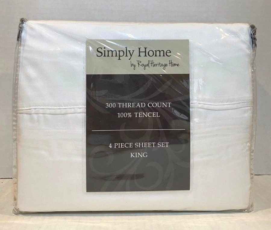 New Simply Home 300-Thread Count Tencel Sheet Set King Variety Color
