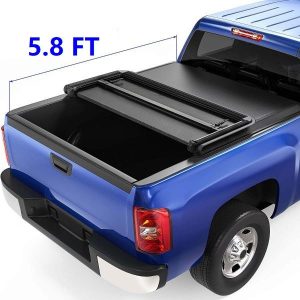 OEDRO 5.8FT Soft Tri-fold Tonneau Cover for 2007-2013 Chevy Silverado/GMC Sierra 1500