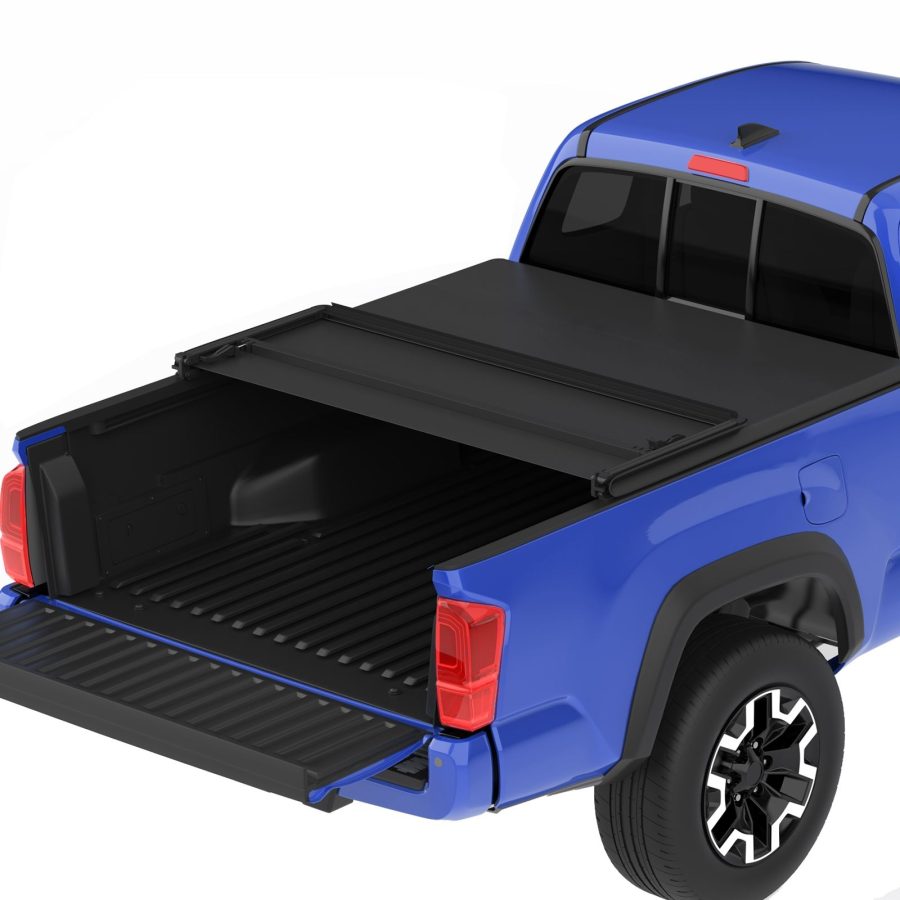 OEDRO? 5ft Soft Tri-fold Tonneau Cover for 2016-2021 Toyota Tacoma Upgraded Truck Bed