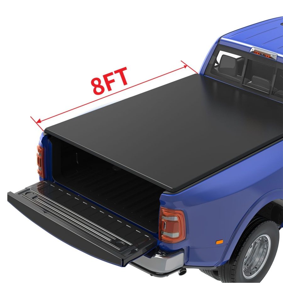 OEDRO? 8ft Soft Roll Up Tonneau Cover for 2002-2021 Dodge Ram 1500; 2003-2022 Ram 2500 3500; 2019-2022 Ram 1500 Classic