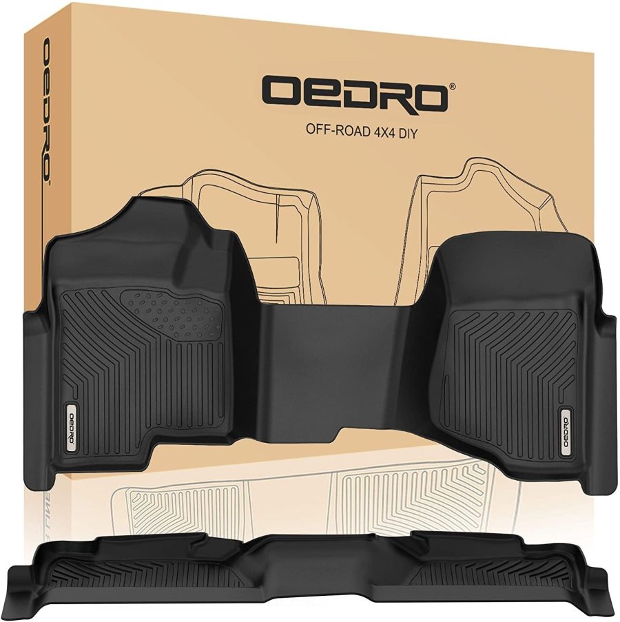 OEDRO Floor Mats for 2007-2013 Silverado/Sierra 1500, 2007-2014 Silverado/Sierra 2500/3500 HD Crew Cab