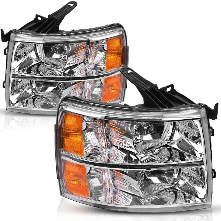 OEDRO Headlight Assembly for 2007-2013 Chevy Silverado 1500 & 07-14 Chevrolet Silverado 2500HD 3500HD