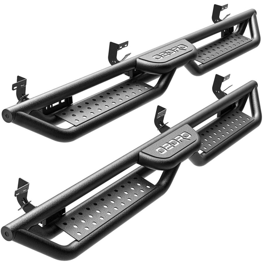 OEDRO Running Boards for 2009-2018 Dodge Ram 1500 2019-2023 Dodge Ram 1500 Classic Quad Cab, Two Stairs Design Side Steps