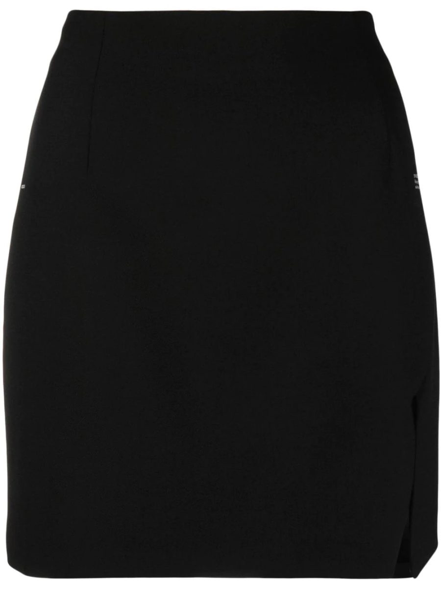 OFF-WHITE WOMEN Corporate Tailored Mini Skirt Black/White