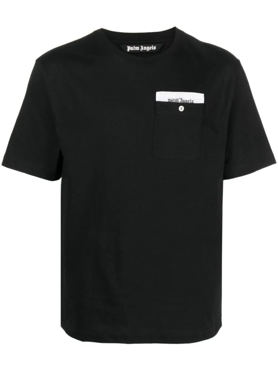 PALM ANGELS Sartorial Tape Pocket T-Shirt Black