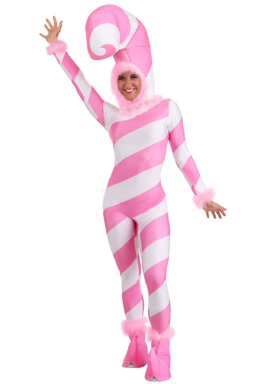 Pink Candy Cane Women's Jumpsuit