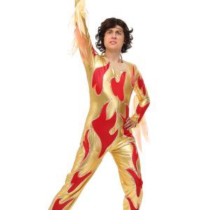 Plus Size Blades of Glory Fire Men's Jumpsuit Costume