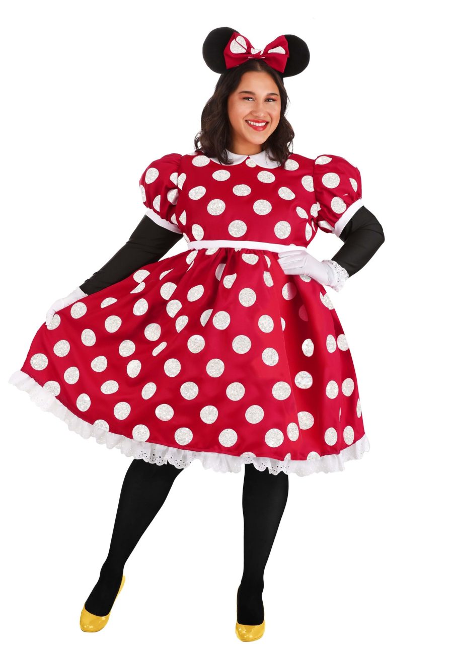 Plus Size Deluxe Minnie Mouse Women's Costume