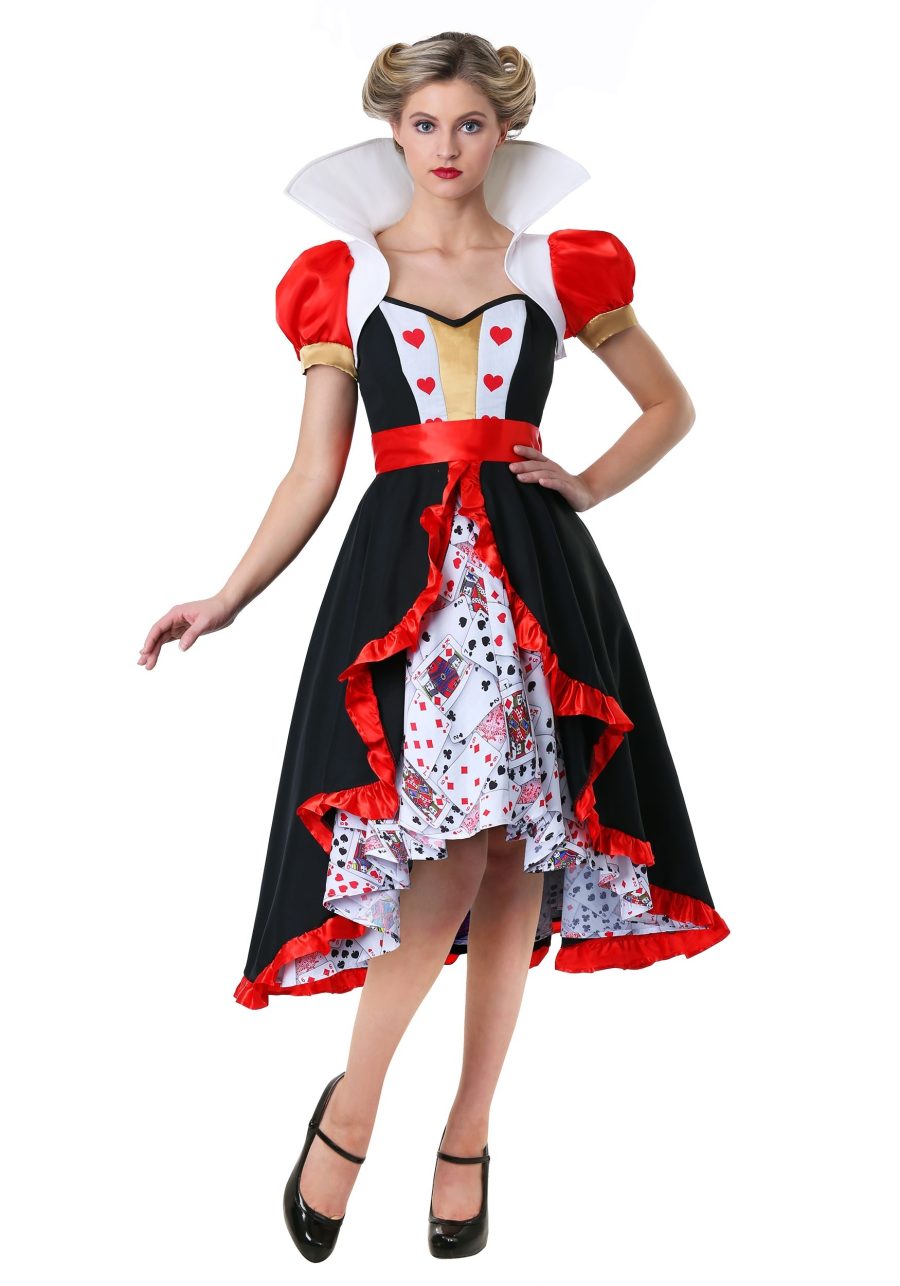 Plus Size Flirty Queen of Hearts Women's Costume Dress