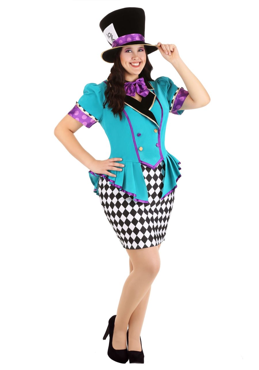 Plus Size Marvelously Mad Hatter Women's Costume