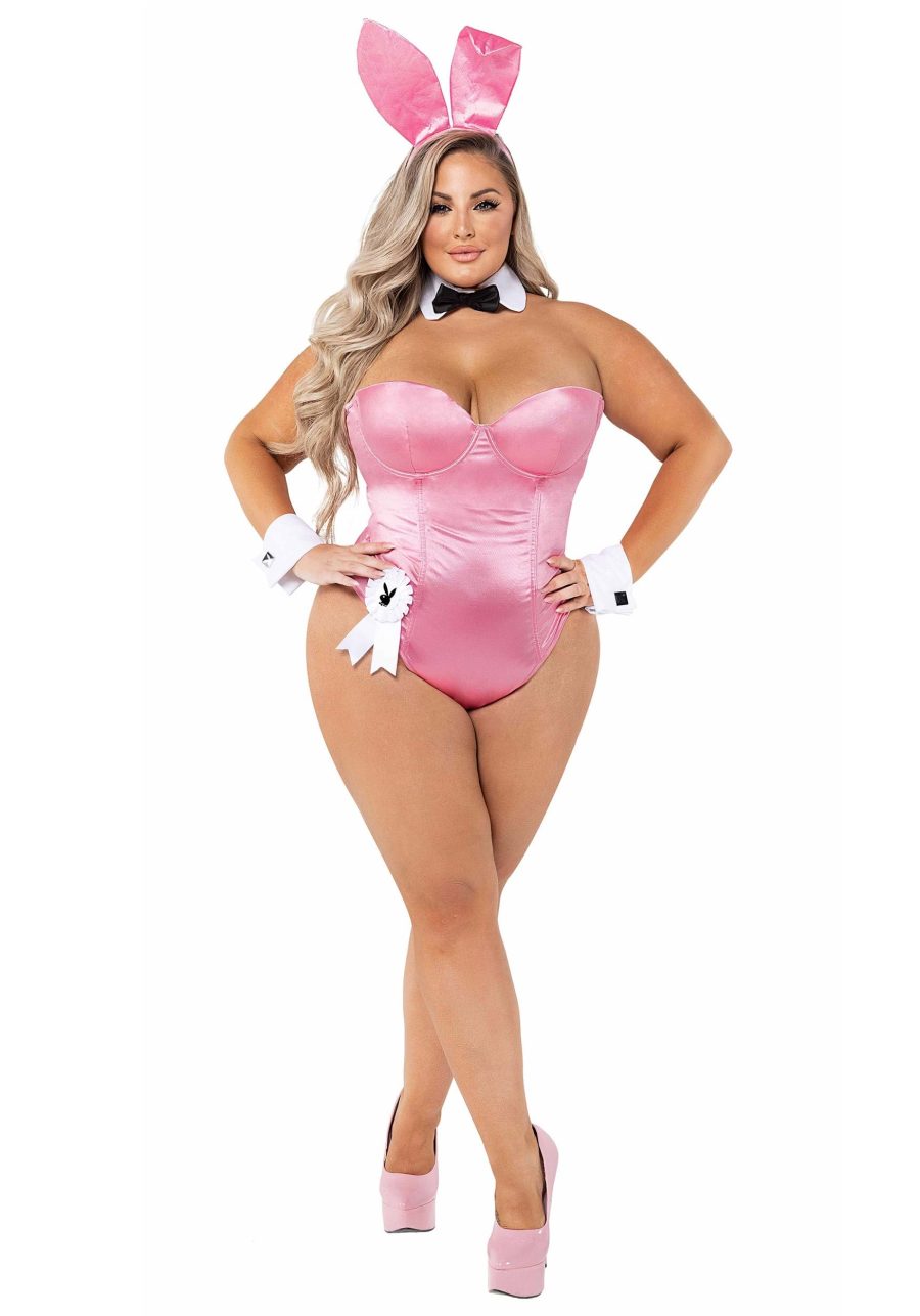 Plus Size Pink Playboy Bunny Costume