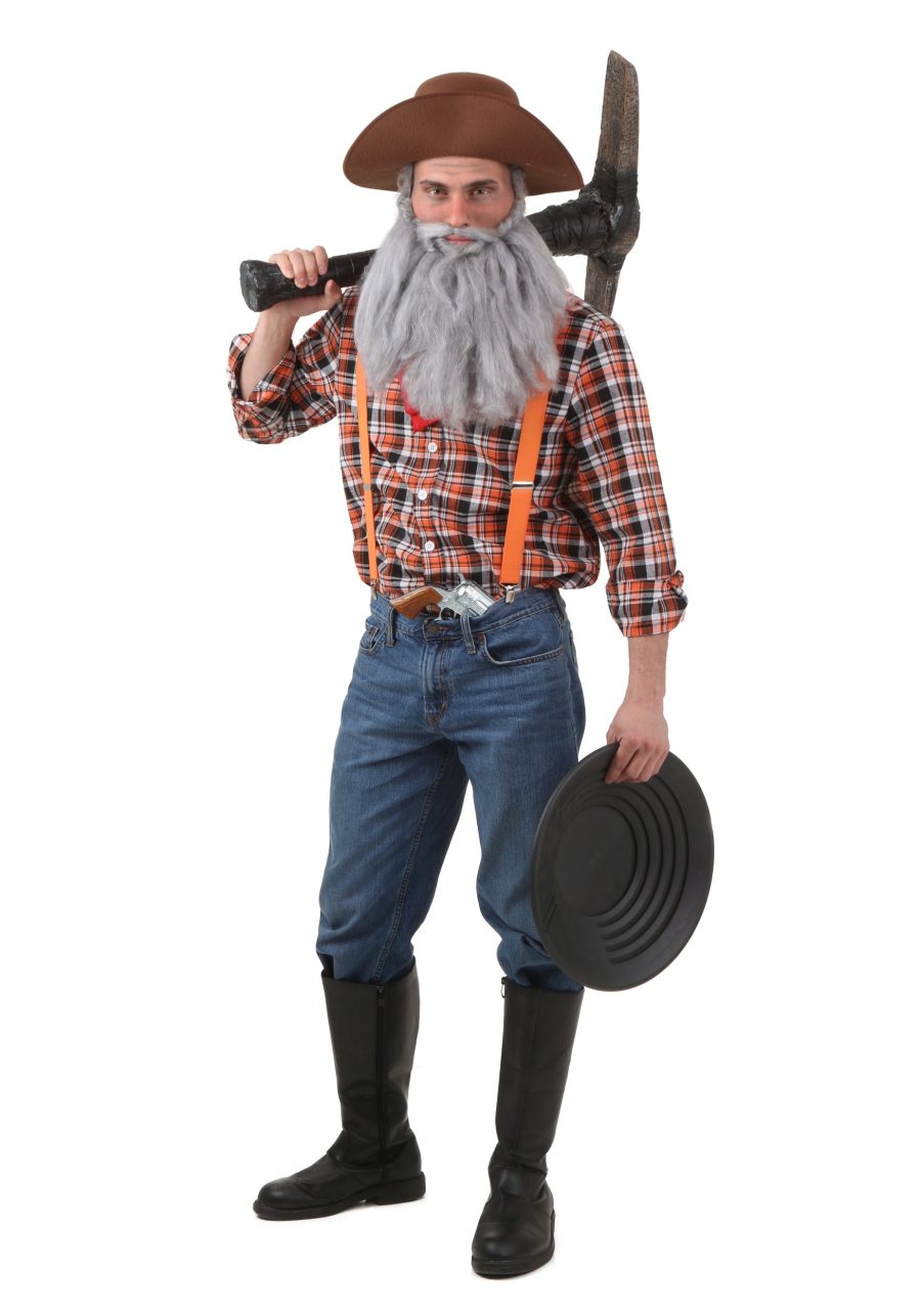Plus Size Prospector Men's Costume