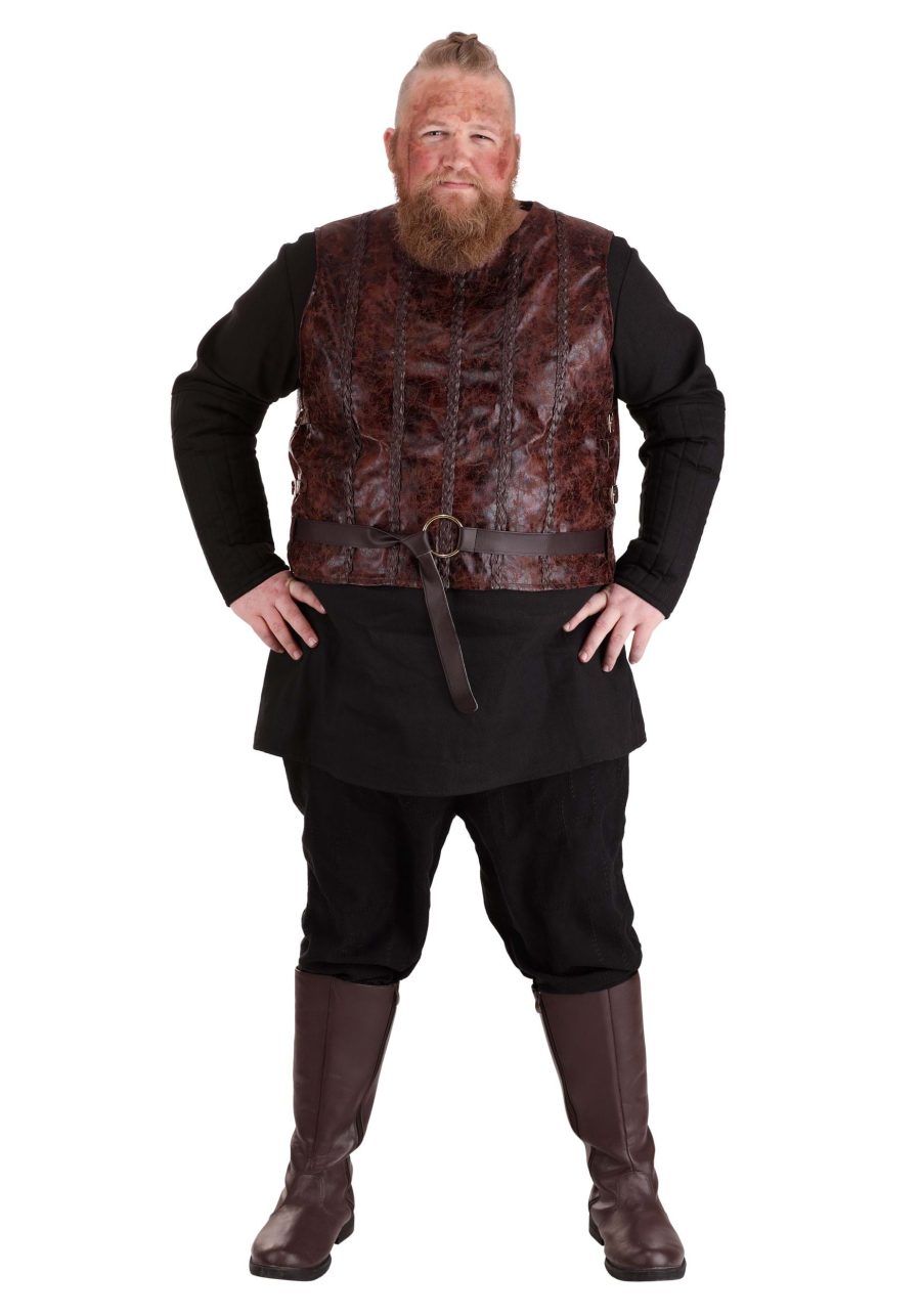 Plus Size Vikings Bjorn Ironside Men's Costume