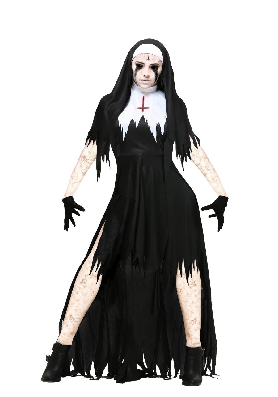 Plus Size Women's Dreadful Nun Costume