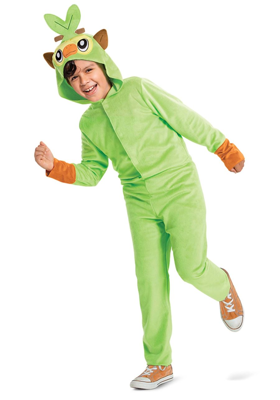 Pok??mon Grookey Hooded Jumpsuit Kid's Classic Costume
