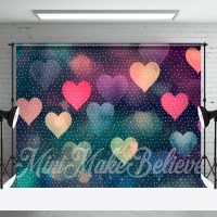 Romantic Heart Dots Bokeh Backdrop For Photography - Aperturee