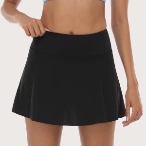 SONGFUL Speed and Free High Rise Sports Skirt - XS / Black