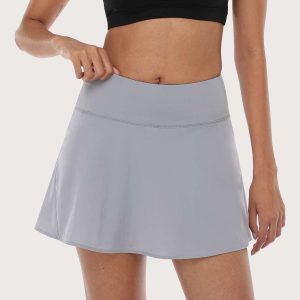 SONGFUL Speed and Free High Rise Sports Skirt - XS / Grey