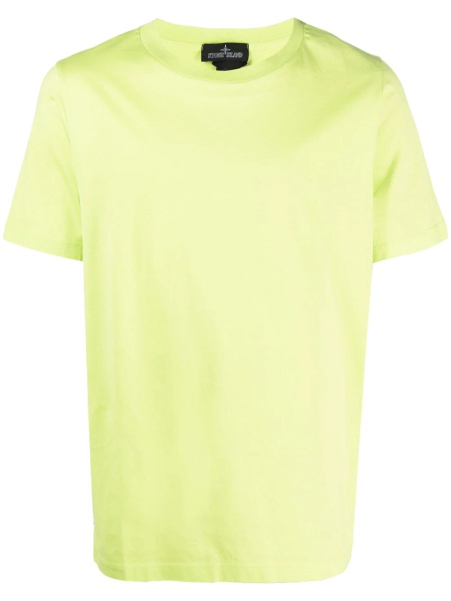 STONE ISLAND SHADOW PROJECT SS Cotton T-shirt Fluo Yellow