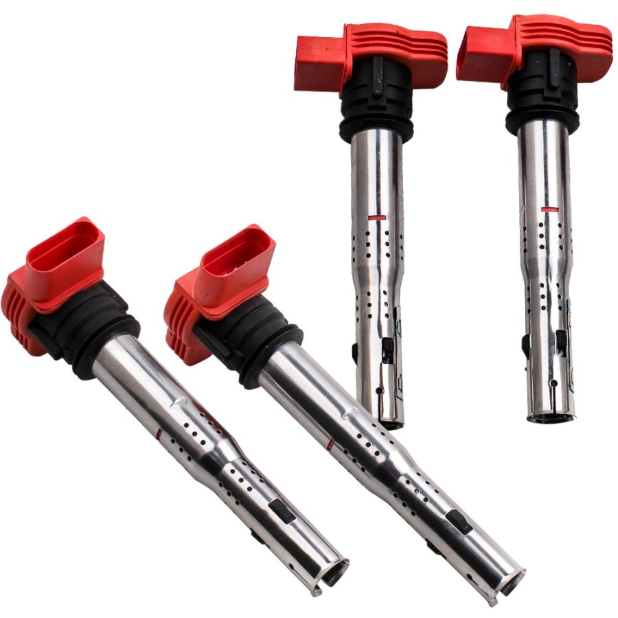 Set of 4 Ignition Coil Pack compatible for Audi A4 A5 R8compatible for VW Golf GTI 2.0T FSI 06E905115C