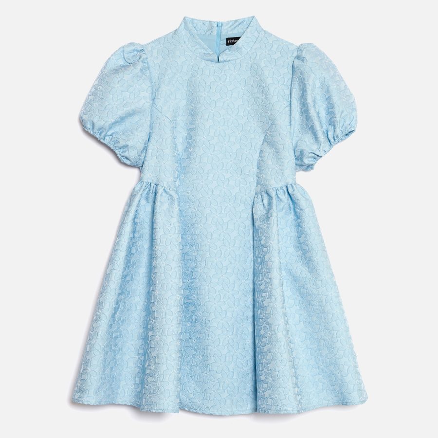 Sister Jane Women's Nara Jacquard Mini Dress - Blue - L/UK 14