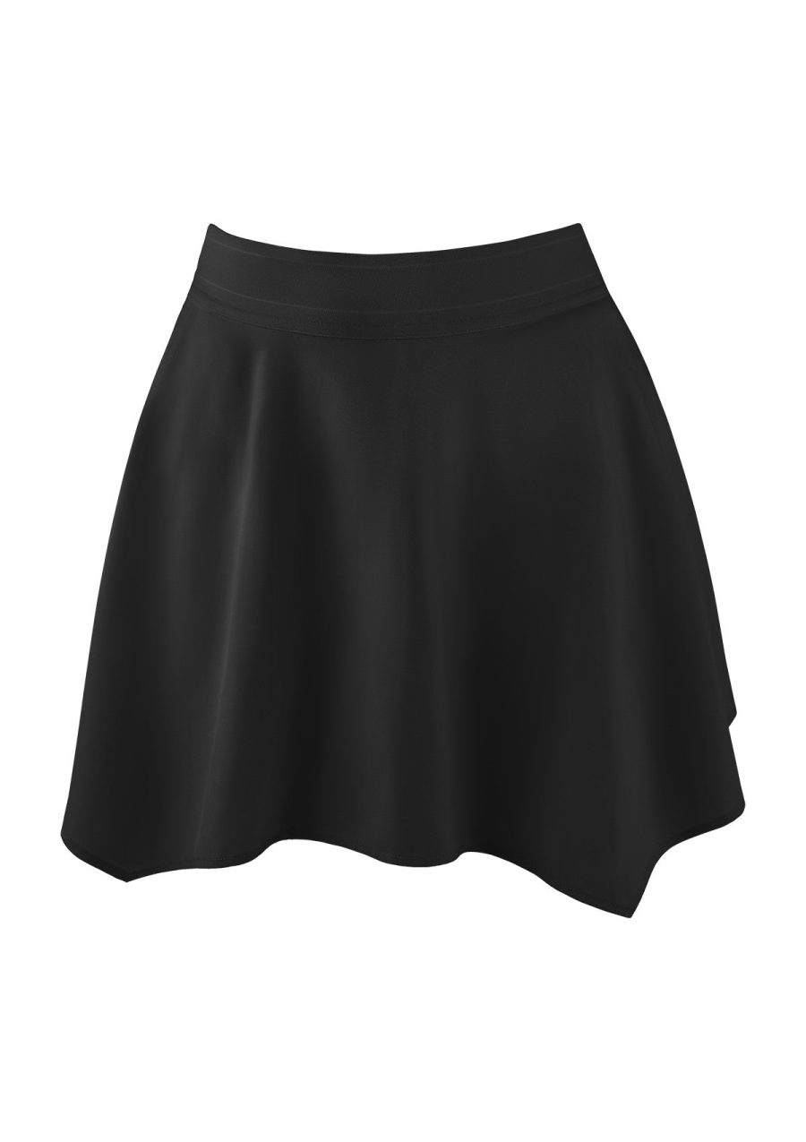 Speed Race High-Rise Sports Tennis Skirt - Black / S