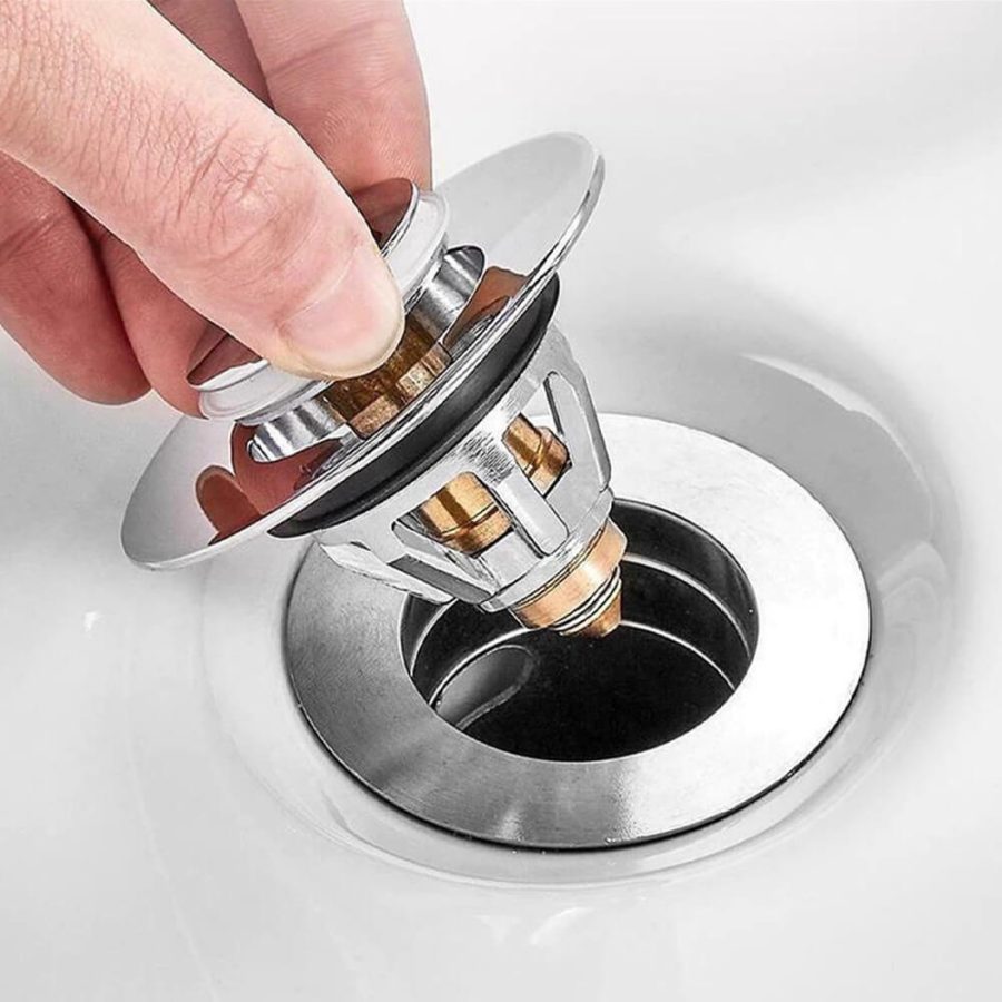 Stainless Steel Wash Basin Pop Up Drain Filter 1-3/8" 35mm
