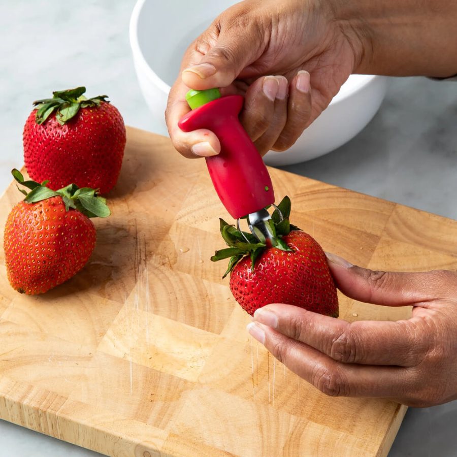 Strawberry Huller Tool