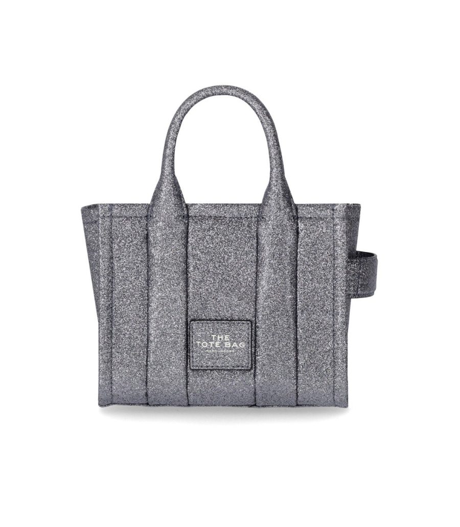 THE GALACTIC GLITTER MINI TOTE SILVER MARC JACOBS BAG